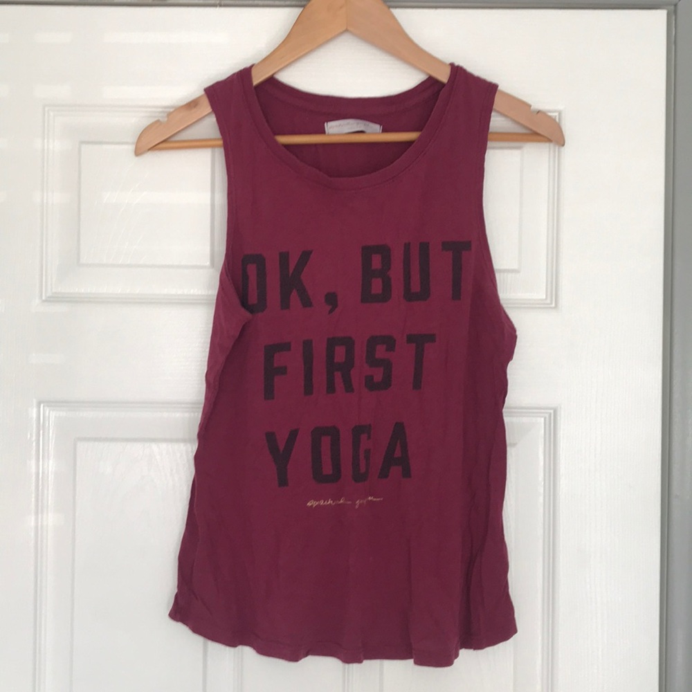 But first yoga tank
